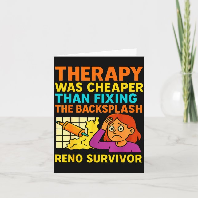 Funny Renovation Remodeling Diy Construction New H Card (Front)