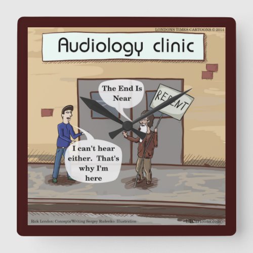 Funny Repent To Audiology Wall Clock