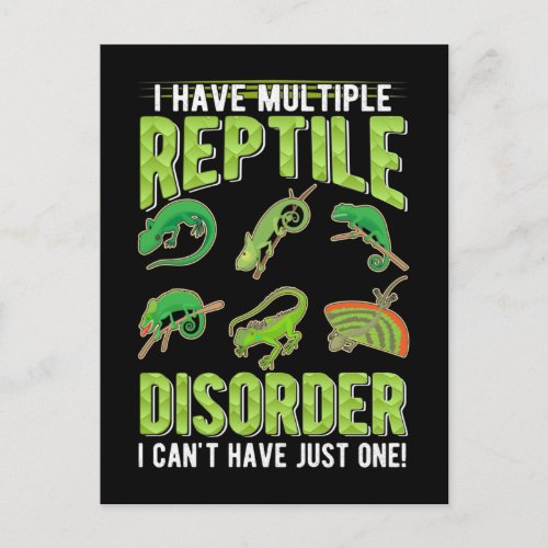 Funny Reptile Gecko Lizard Lover Postcard