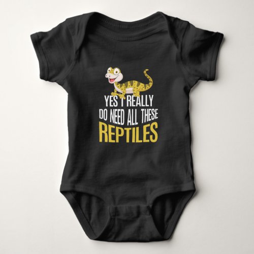 Funny Reptile lover Kids Cute Animal fan Baby Bodysuit