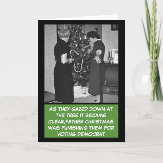 Funny Republican Christmas Holiday Card | Zazzle.com