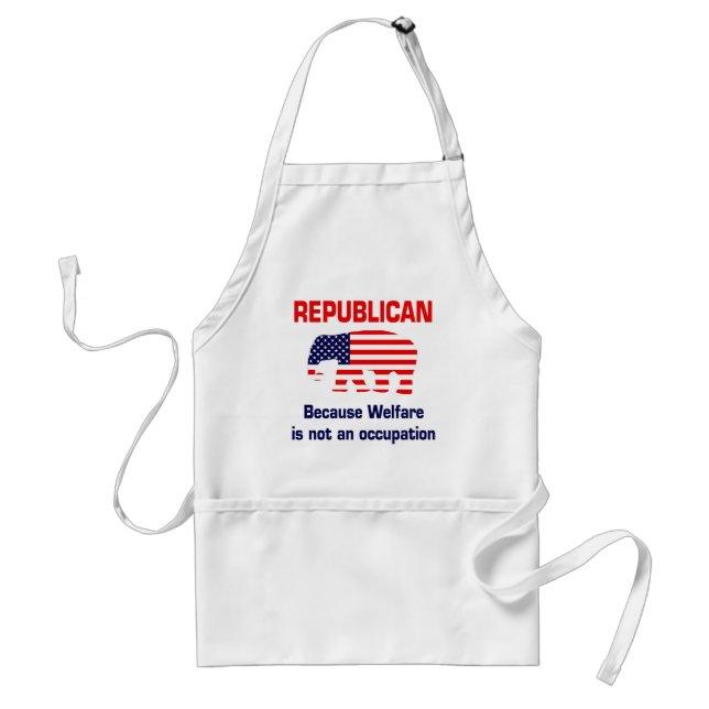 Funny Republican - Welfare Adult Apron (Front)