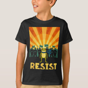Funny Resist Rtland Frog Protest T-Shirt
