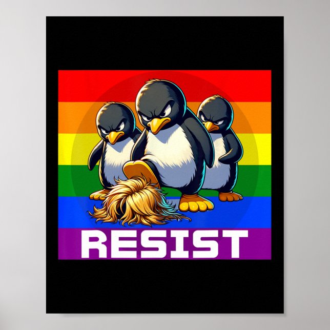 Funny Resist Tariffs Protest Groovy Men Women 4th  Poster (Front)