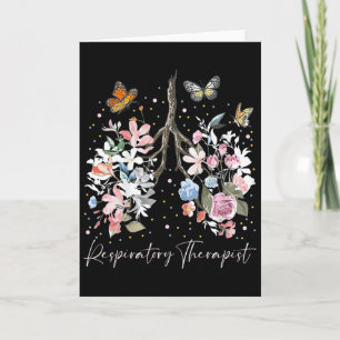 Funny Respiratory Therapist Therapy Lung Happy Eas Card