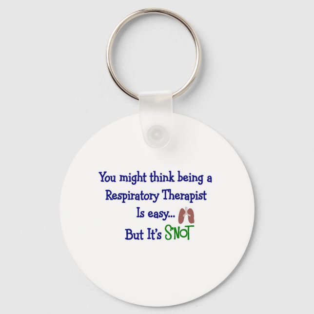 Funny Respiratory Therapy Gifts Keychain (Front)