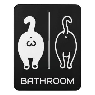 Funny Restroom Door Sign
