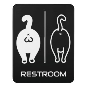 Funny Restroom Door Sign