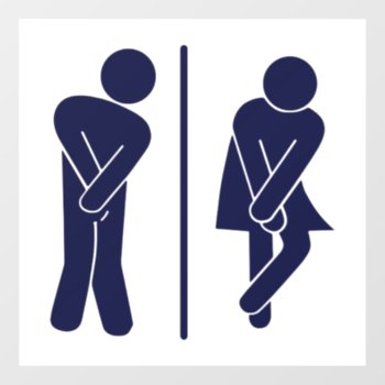 Funny Restroom Sign by CandiCreations at Zazzle