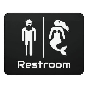 Funny Restroom toilet Door Sign