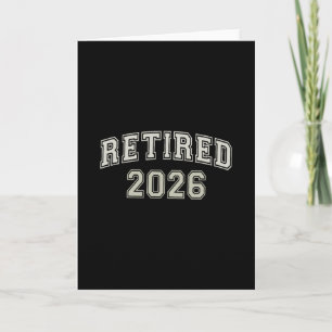 Funny Retired 2026 University I'm Done Mom Cruise Card