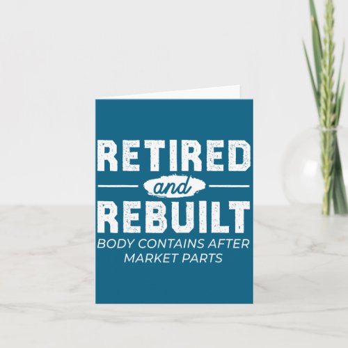 Funny Retired And Rebuilt Bone Hip Knee Surgery 