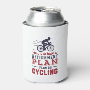 Funny Retired Cyclist Retirement Plan Ride Bicycle Can Cooler
