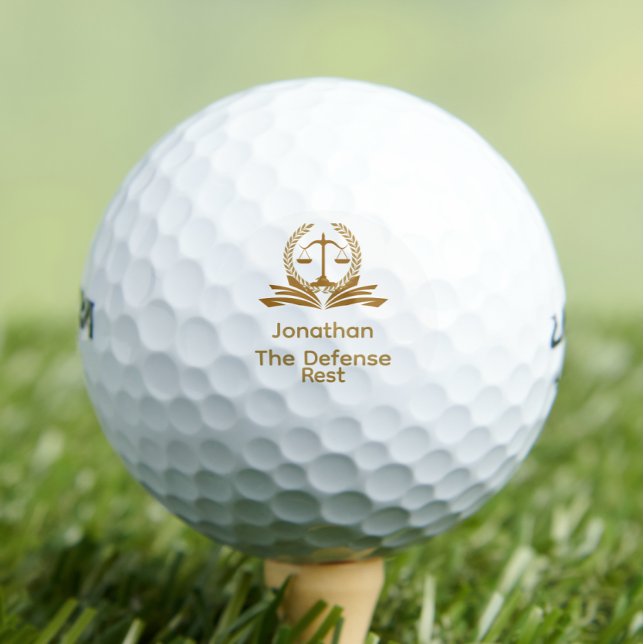 Funny retired defense lawyer  golf balls (Creator Uploaded)