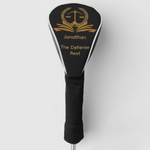 Funny retired defense lawyer golf head cover