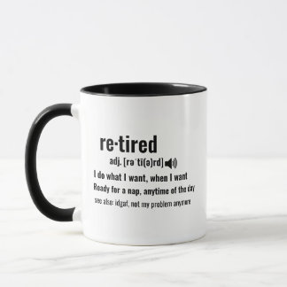 Funny Retired Definition Personalized Ceramic Mug
