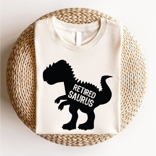 Funny Retired Dinosaur For Birthday Party White T-Shirt (Funny Retired Dinosaur For Birthday Party White T-Shirt)