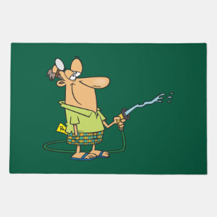 Funny Retired Doctor Gardening Garden Hose Doormat