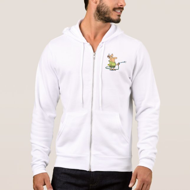 Funny Retired Doctor Gardening Garden Hose Hoodie (Front)