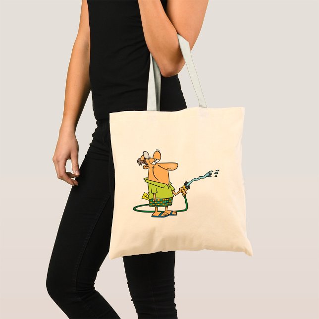 Funny Retired Doctor Gardening Garden Hose Tote Bag (Creator Uploaded)