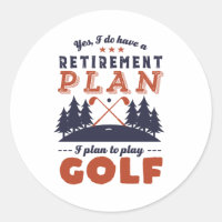 Funny Retired Golf Player Retirement Plan Golfing