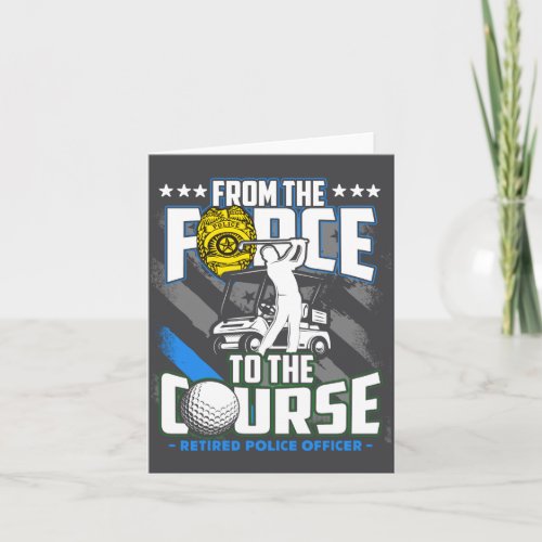 Funny Retired Lice Officer Golf Retirement Gift 