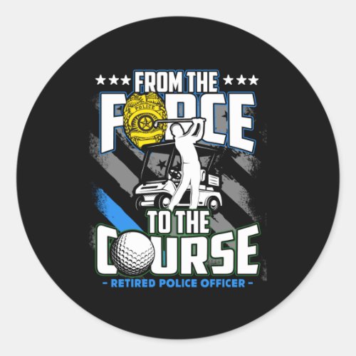 Funny Retired Lice Officer Golf Retirement Gift 