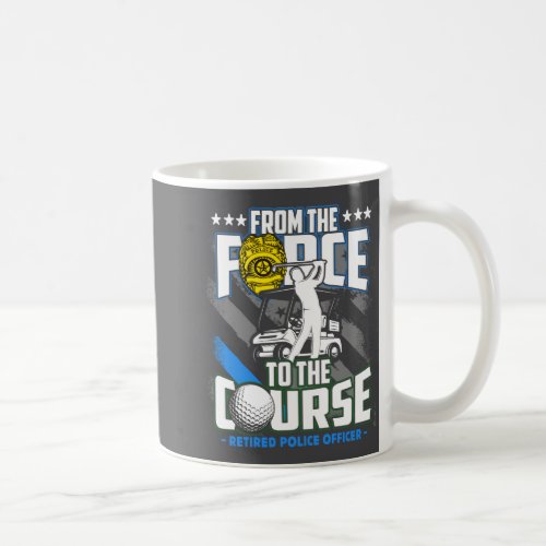 Funny Retired Lice Officer Golf Retirement Gift 