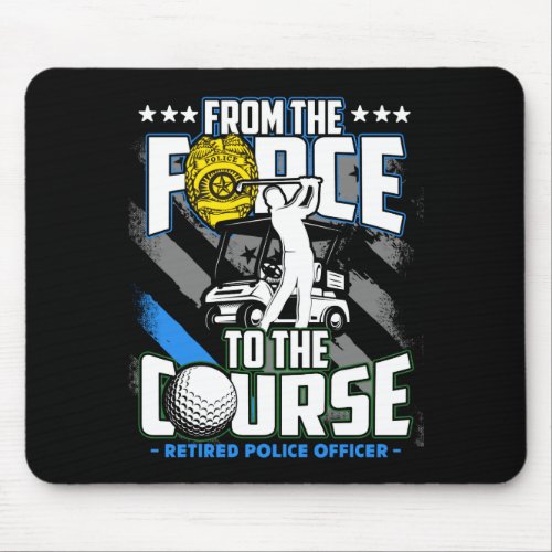 Funny Retired Lice Officer Golf Retirement Gift 