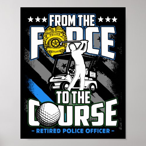 Funny Retired Lice Officer Golf Retirement Gift 