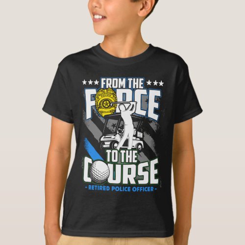 Funny Retired Lice Officer Golf Retirement Gift 