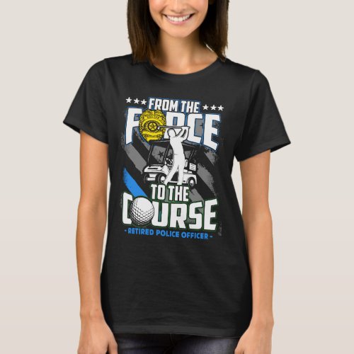 Funny Retired Lice Officer Golf Retirement Gift 