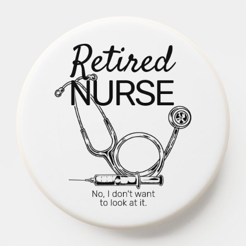 Funny Retired Nurse Medical RN Retirement PopSocket