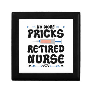 Funny Retired nurse- Nursing Retirement Party Gag Gift Box