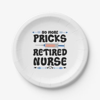 Funny Retired nurse- Nursing Retirement Party Gag  Paper Plates