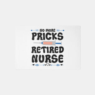 Funny Retired nurse- Nursing Retirement Party Gag Rug