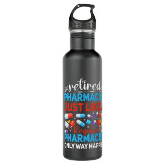 Funny Retired Pharmacist Retirement Premium Stainless Steel Water Bottle