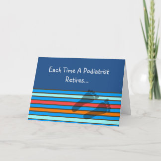 Funny Retired Podiatrist Card
