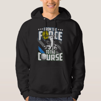 Funny Retired Police Officer Golf Retirement Gift  Hoodie