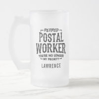 Funny Retired Postal Worker Personalize Name