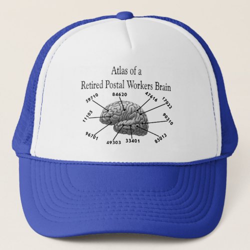 Funny Retired Postal Worker T_Shirts and Gifts Trucker Hat
