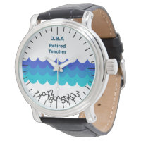 Funny Retired Teacher Watch Jumble Numbers Waves