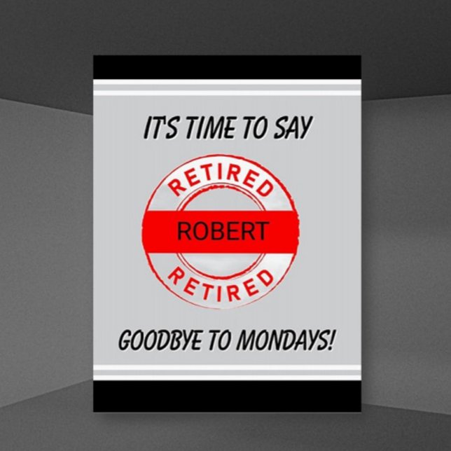 Funny Retiree Retirement   Card (Creator Uploaded)