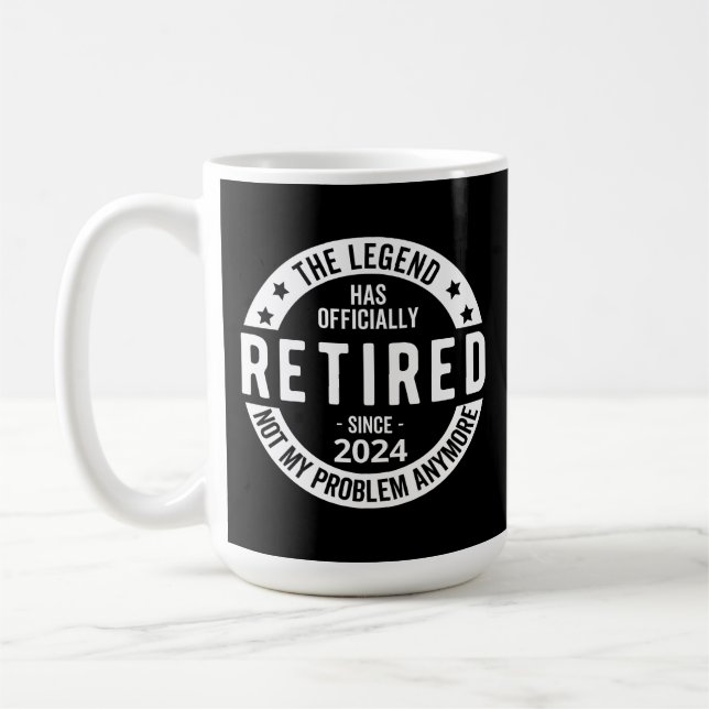 funny retirement 2024 coffee mug (Left)