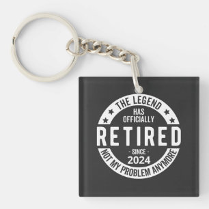 funny retirement 2024 keychain