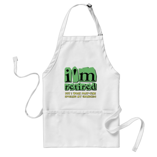 funny retirement adult apron (Front)