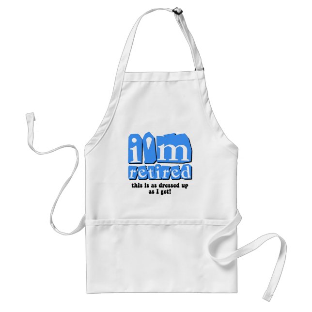 Funny retirement adult apron (Front)