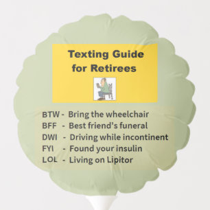 Funny Retirement Balloon