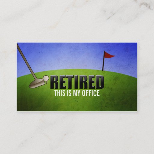 Customizable Funny Retirement Business Cards