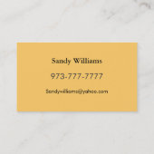 Funny Retirement Business Cards (Back)